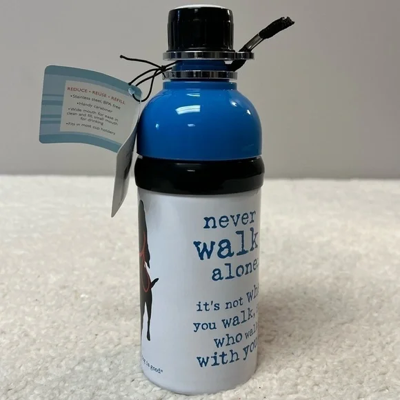 Dog Is Good "Never Walk Alone" Doggie Water Bottle with Roller Ball - Picture 4 of 6